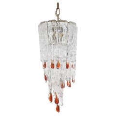 Small Murano Glass Chandelier, Italy 1960's