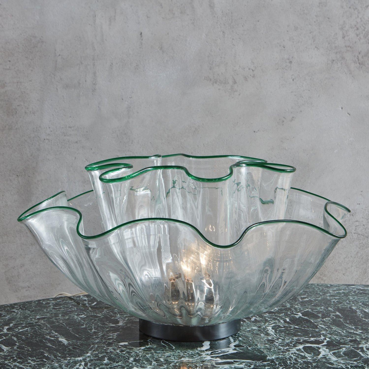 Mid-Century Modern Small Murano Glass Galea Lamps by Adalberto Dal Lago for Vistosi, Italy 1968 For Sale