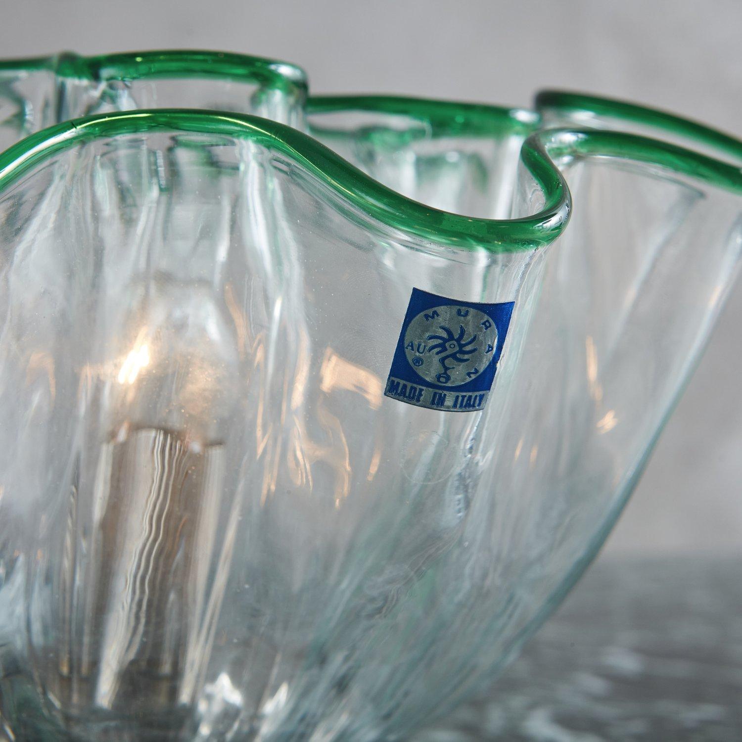 Mid-20th Century Small Murano Glass Galea Lamps by Adalberto Dal Lago for Vistosi, Italy 1968 For Sale