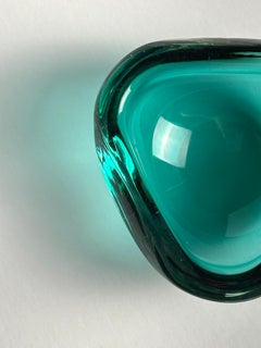 Small Murano Glass Geode Bowl by Archimede Seguso, Mid-20th Century Italy