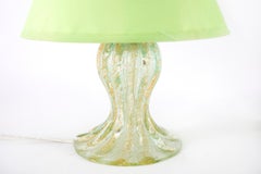 Small Murano Glass / Gold Flecks Table Lamp