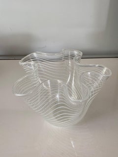 Small Murano glass  "Handkerchief" vase attributed to Paolo Venini