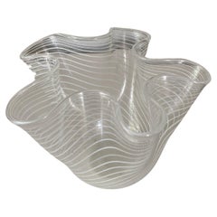 Small Murano glass  "Handkerchief" vase attributed to Paolo Venini