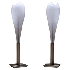 Kleine Tischlampen aus Muranoglas von AV Mazzega, Italien 1960er Jahre