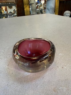 Small Murano Sommerso Ruby Bowl, Italy 1960s