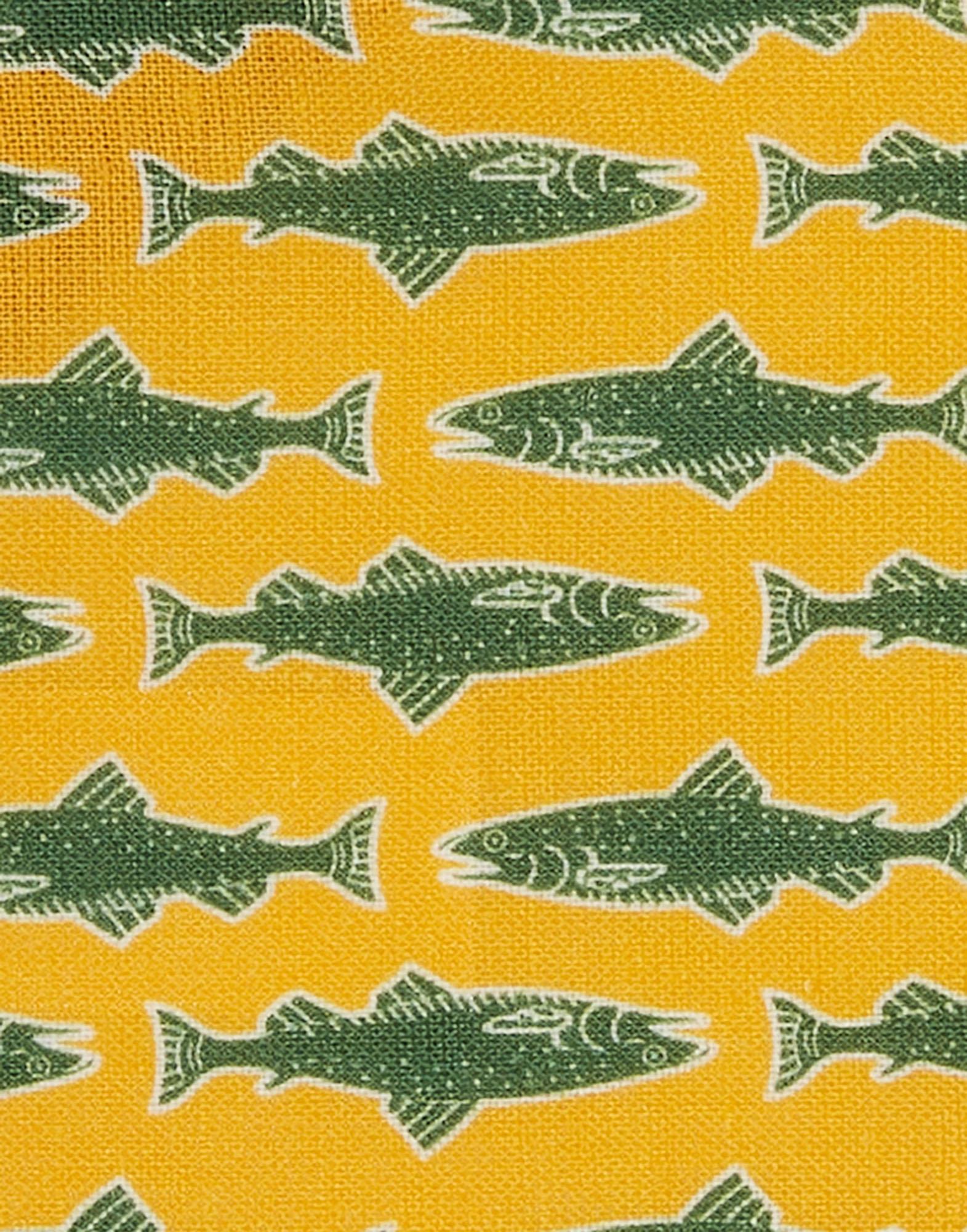 Small Napkins Set of 4 Como Fish Yellow Small, 100% Linen, by La DoubleJ, Italy In New Condition In Milano, Lombardia