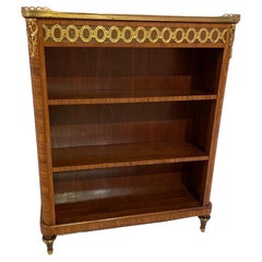 Antique Small Napoleon III kingwood open bookcase 