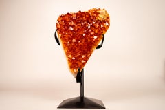 Piccolo cluster di Citrino di Madeira naturale, grado AAA su supporto