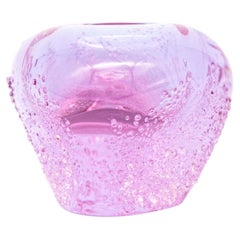 Small Neodymium Glass Vase by Miroslav Klinger for Sklo Union, 1960s