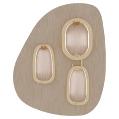 Small Notearrings Oak Wall Lamp by Virginia Arlotto