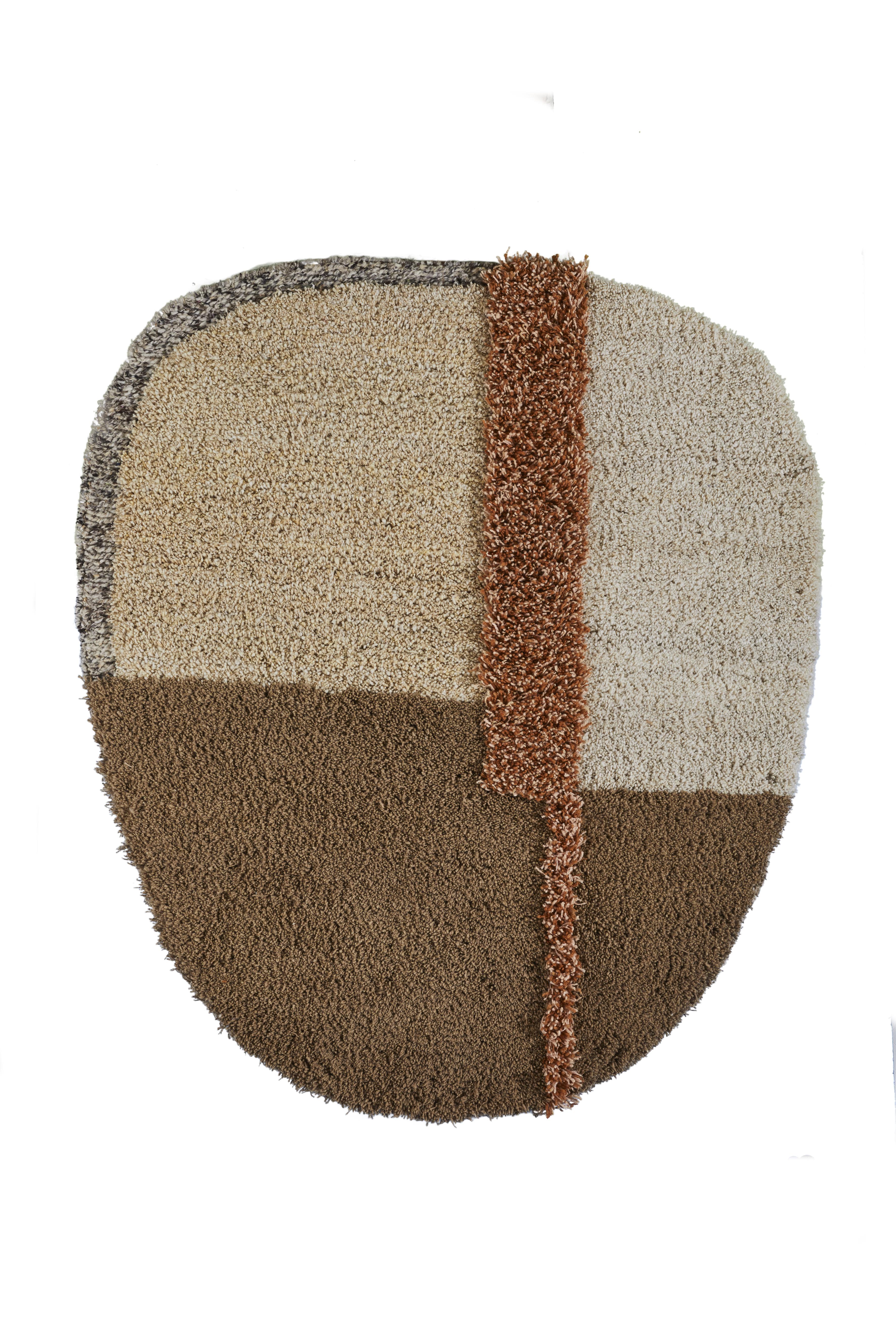 Small Nudo rug by Sebastian Herkner
Materials: 100% natural virgin wool. 
Technique: hand-woven in Colombia.
Dimensions: W 160 x L 190 cm 
Available in colors: white/ beige/ rose, grey/ green/ black, blue/ orange/ ochre, brown/ black/ grey,