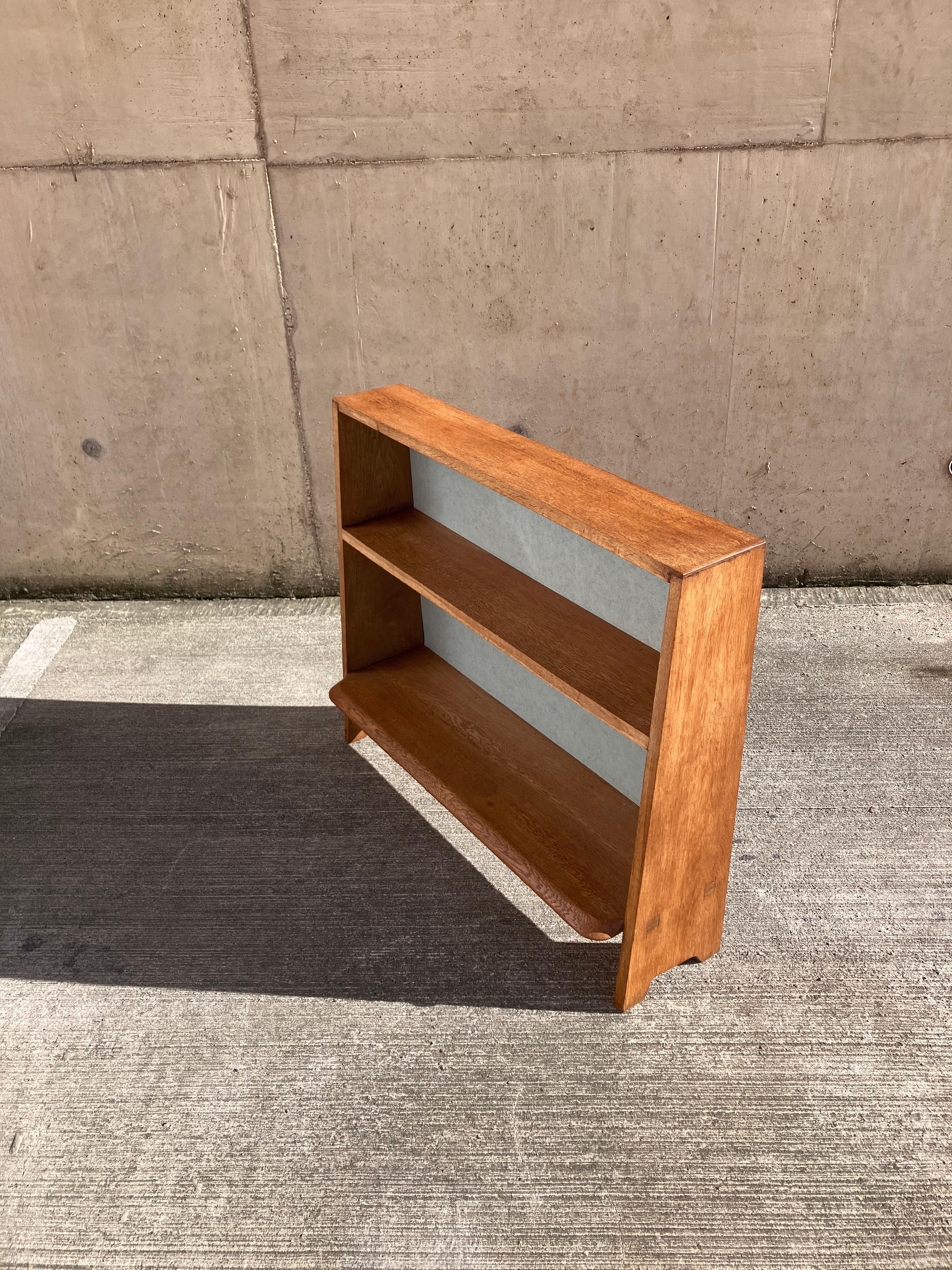 Quercia Small Mid Century Solid Oak Freestanding Bookcase Made in England in vendita