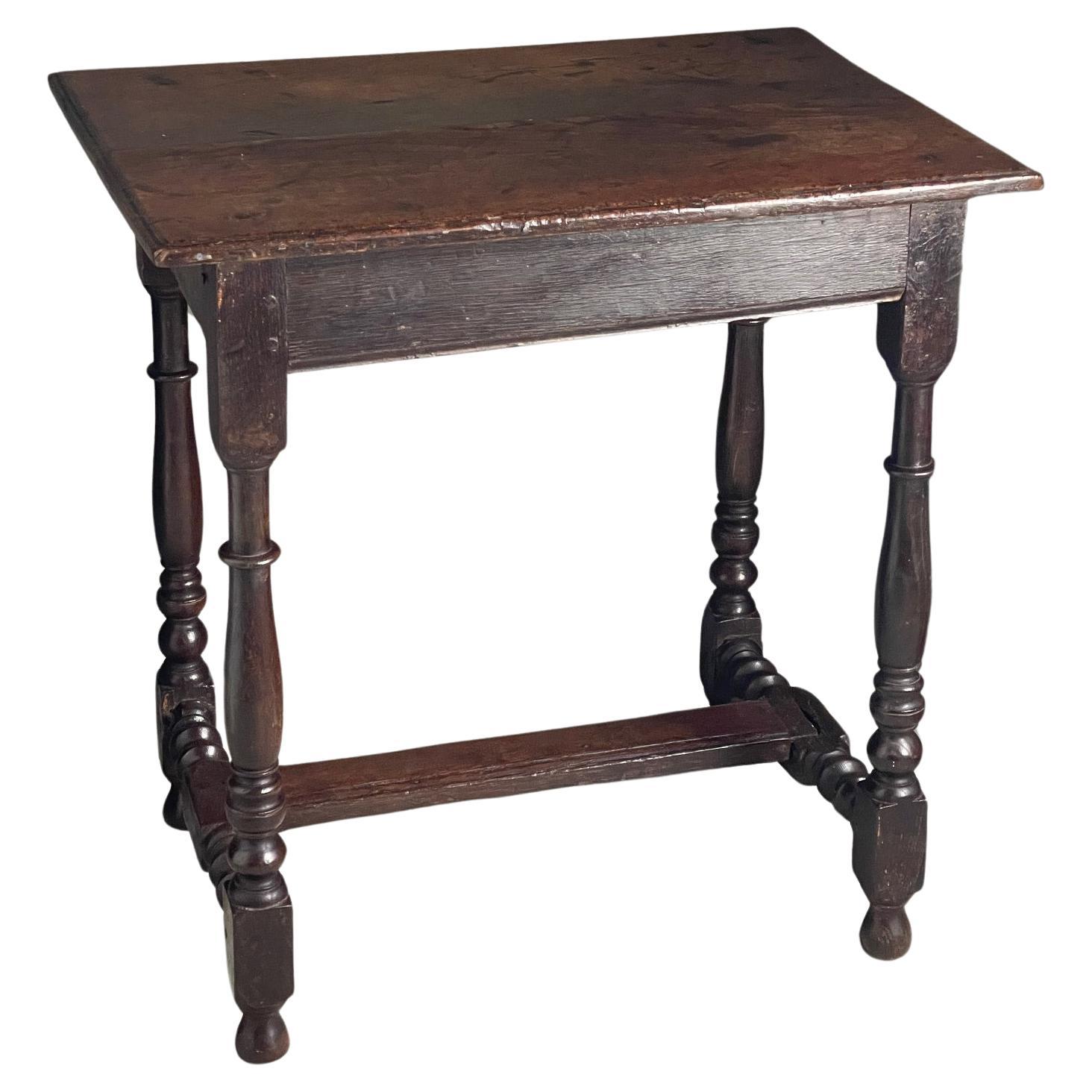 Small Oak Centre Table Circa 1700 For Sale