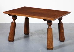 Small Oak Coffee Table, France, circa 1940s