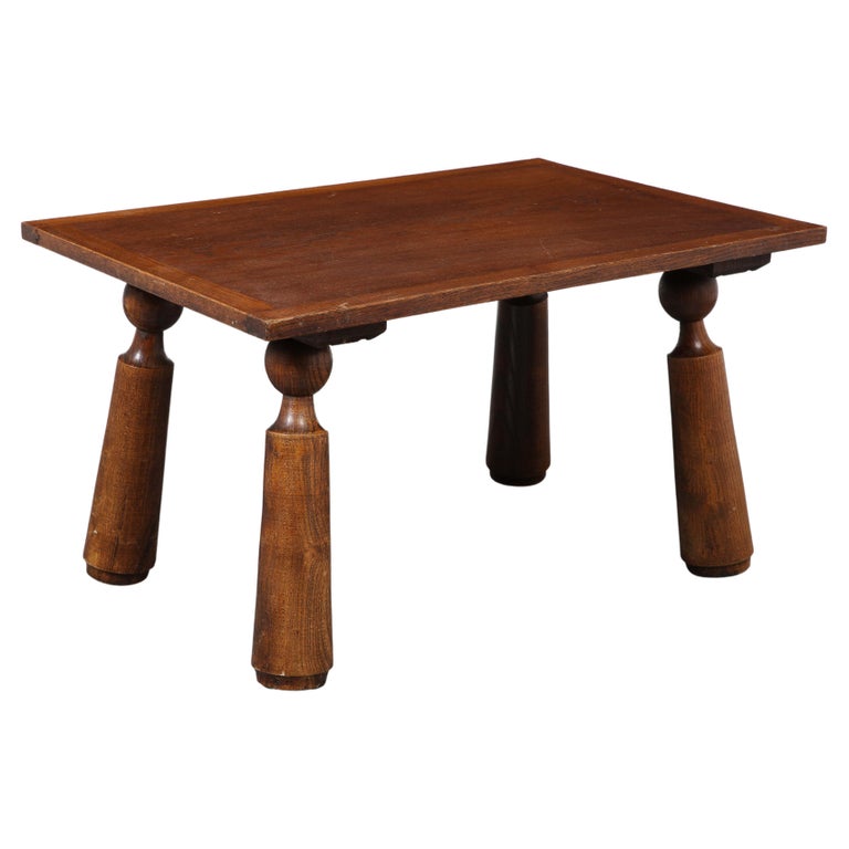 Small oak coffee table france circa 1940s for sale at 1stdibs