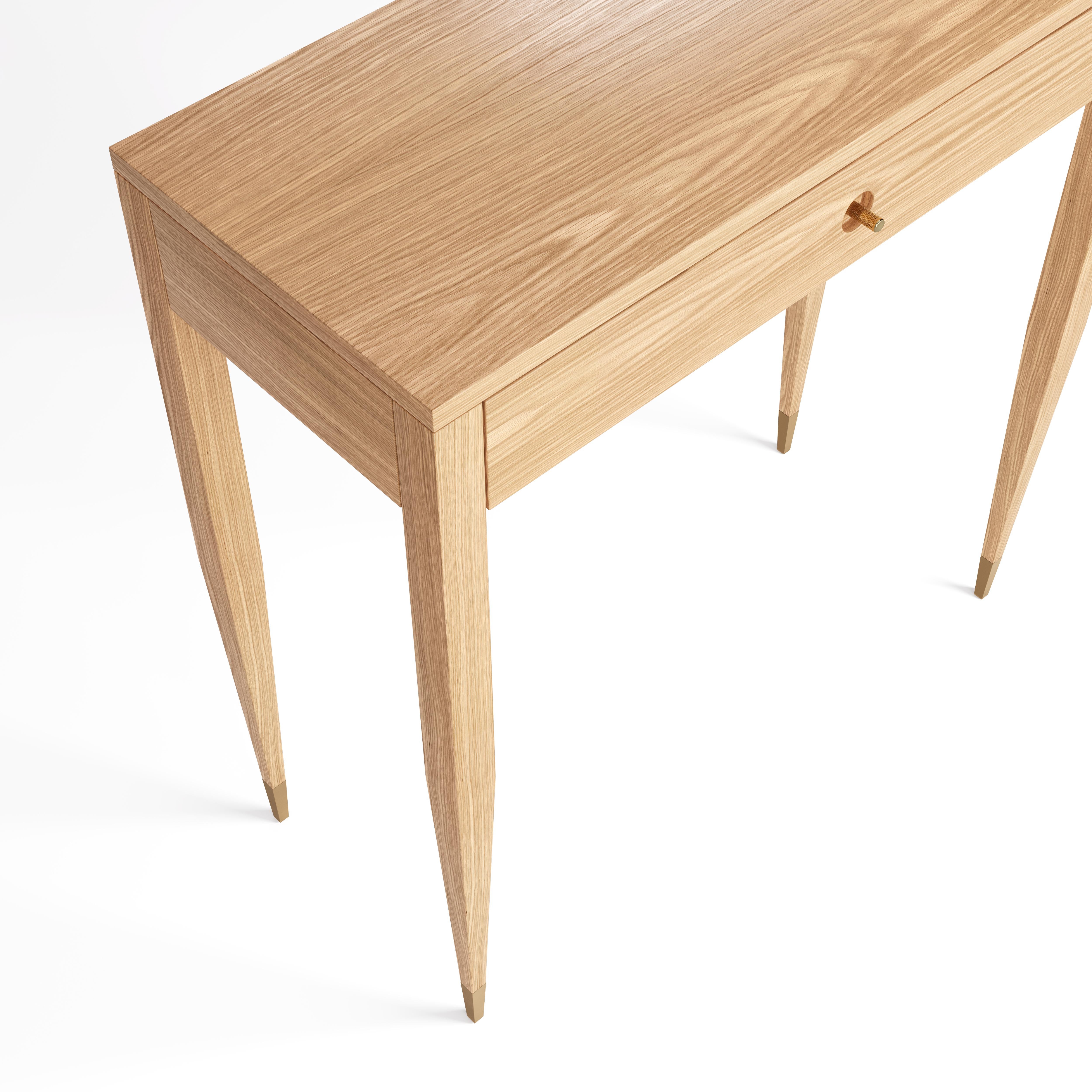 Mid-Century moderno Piccola consolle in Oak in stile moderno di metà secolo, tavolo da ingresso in vendita