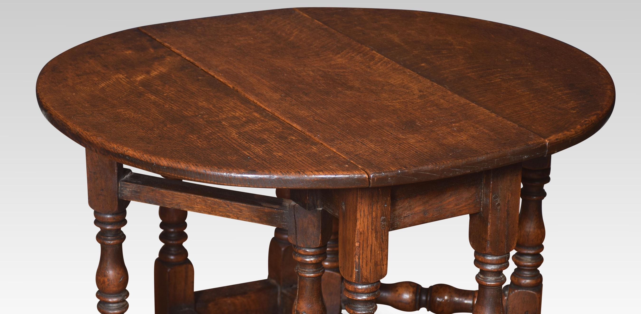Small Oak Gateleg Table 1