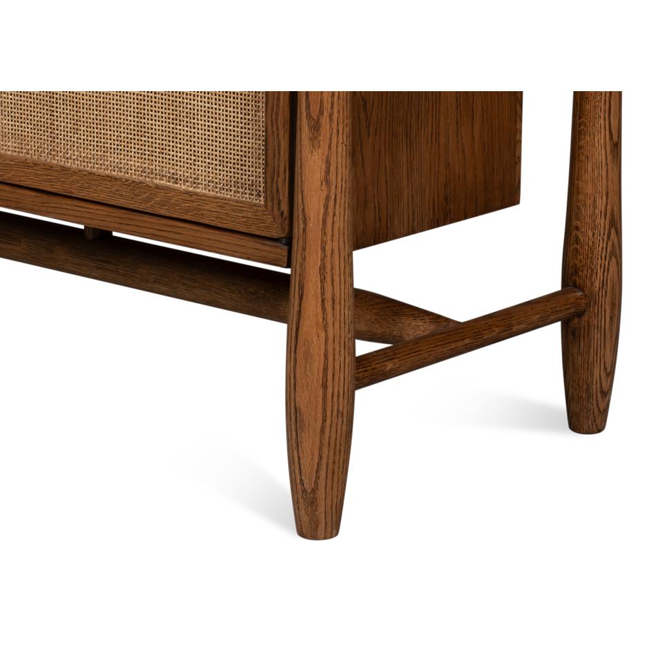 Credenza pequeña de roble de mediados del siglo XX en venta 3