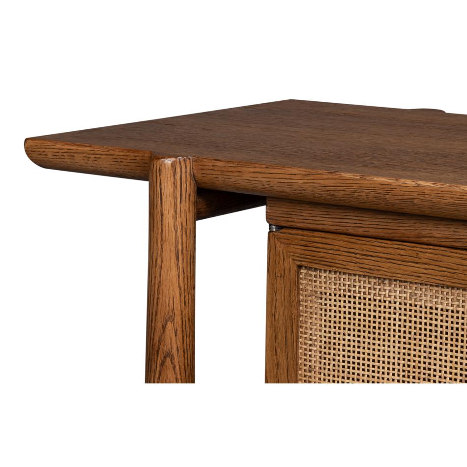Credenza pequeña de roble de mediados del siglo XX en venta 2