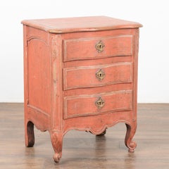 Small Oak Rococo Chest of Three Drawers, Sweden circa 1800-40