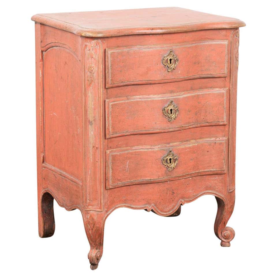 Large Green Rococo Oak Chest of Four Drawers, Sweden circa 1750-70 at ...