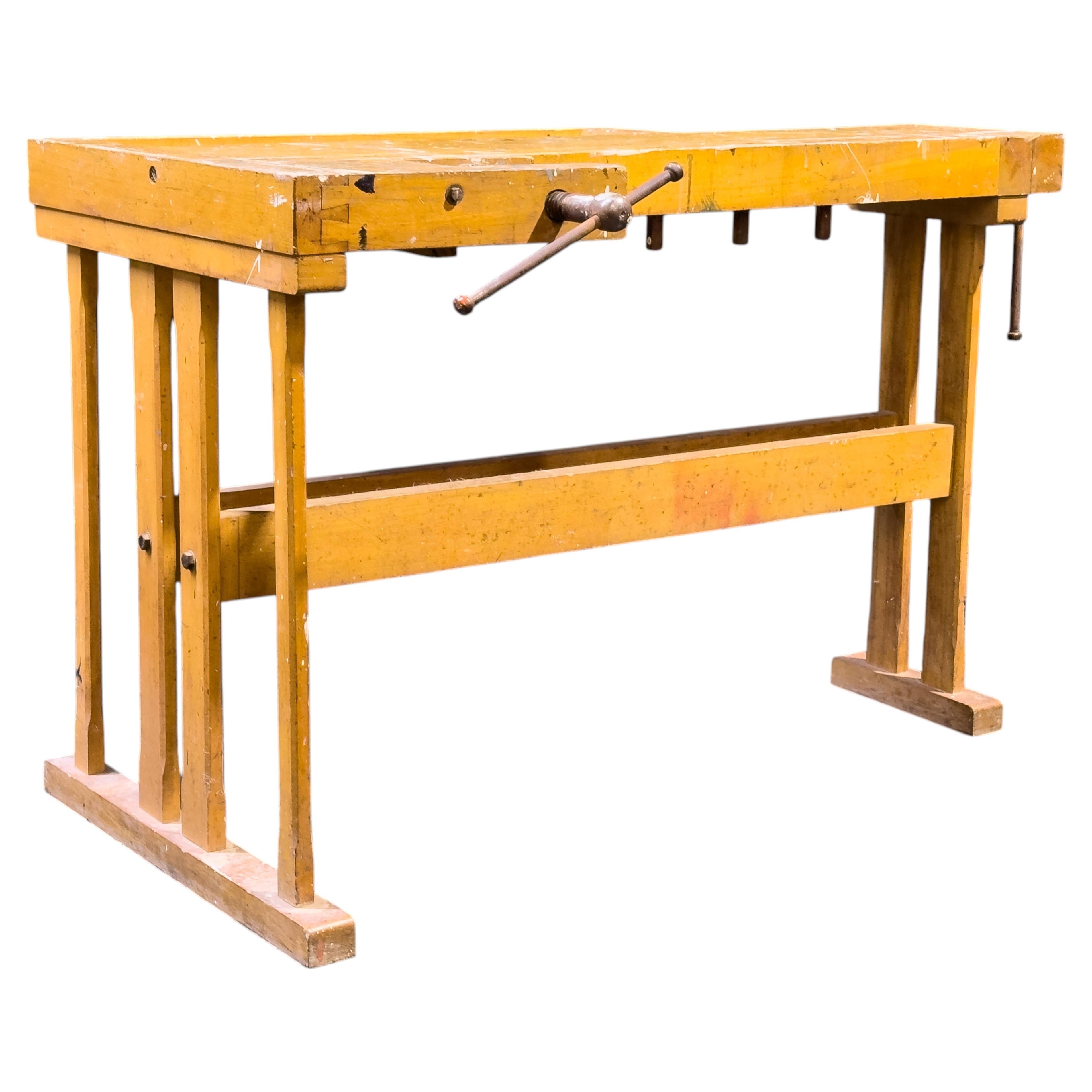 Small Oak Work Bench For Sale