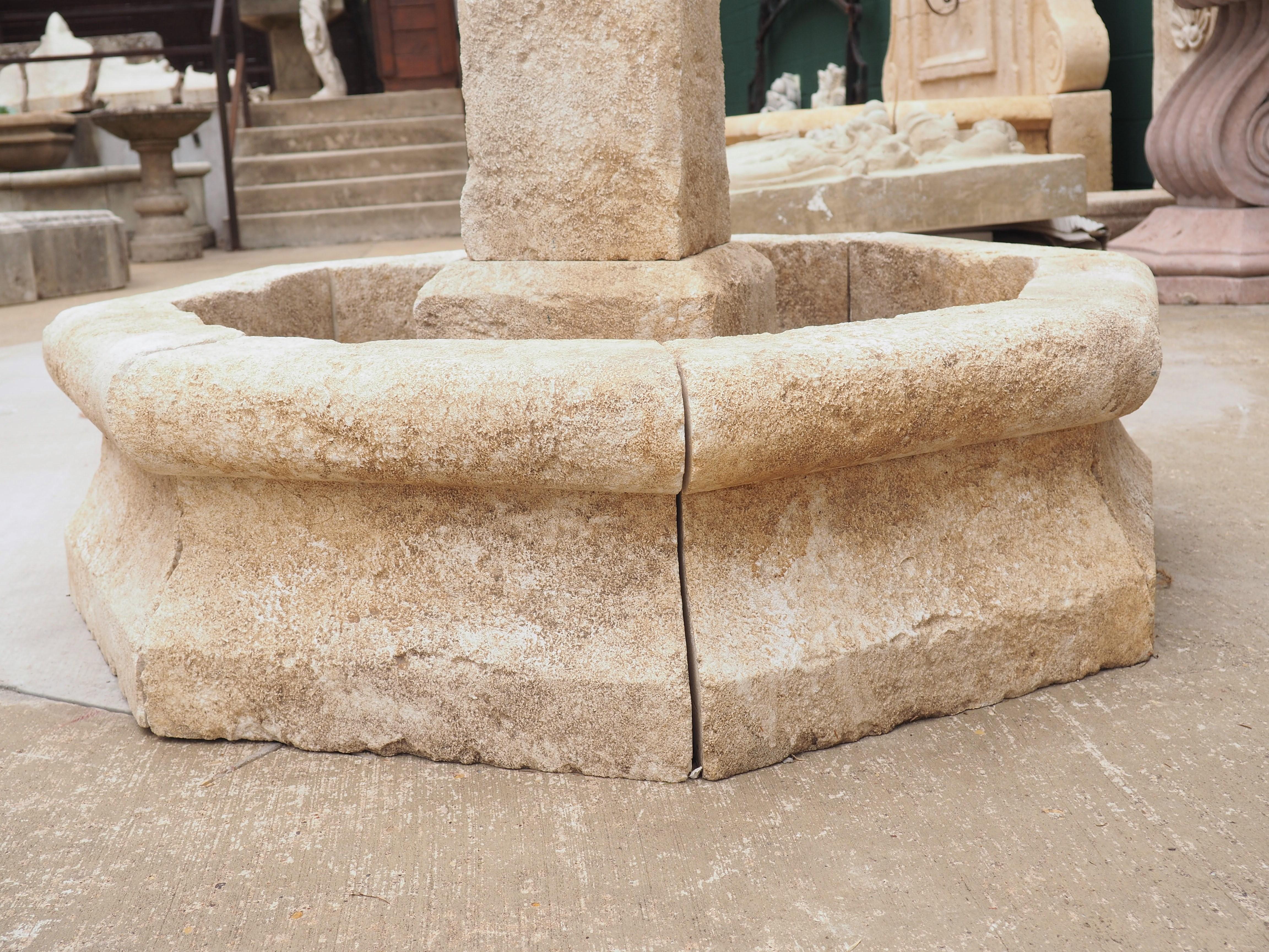 Iron Small Octagonal Center Fountain from Provence, France