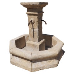 Small Octagonal Center Fountain from Provence, France