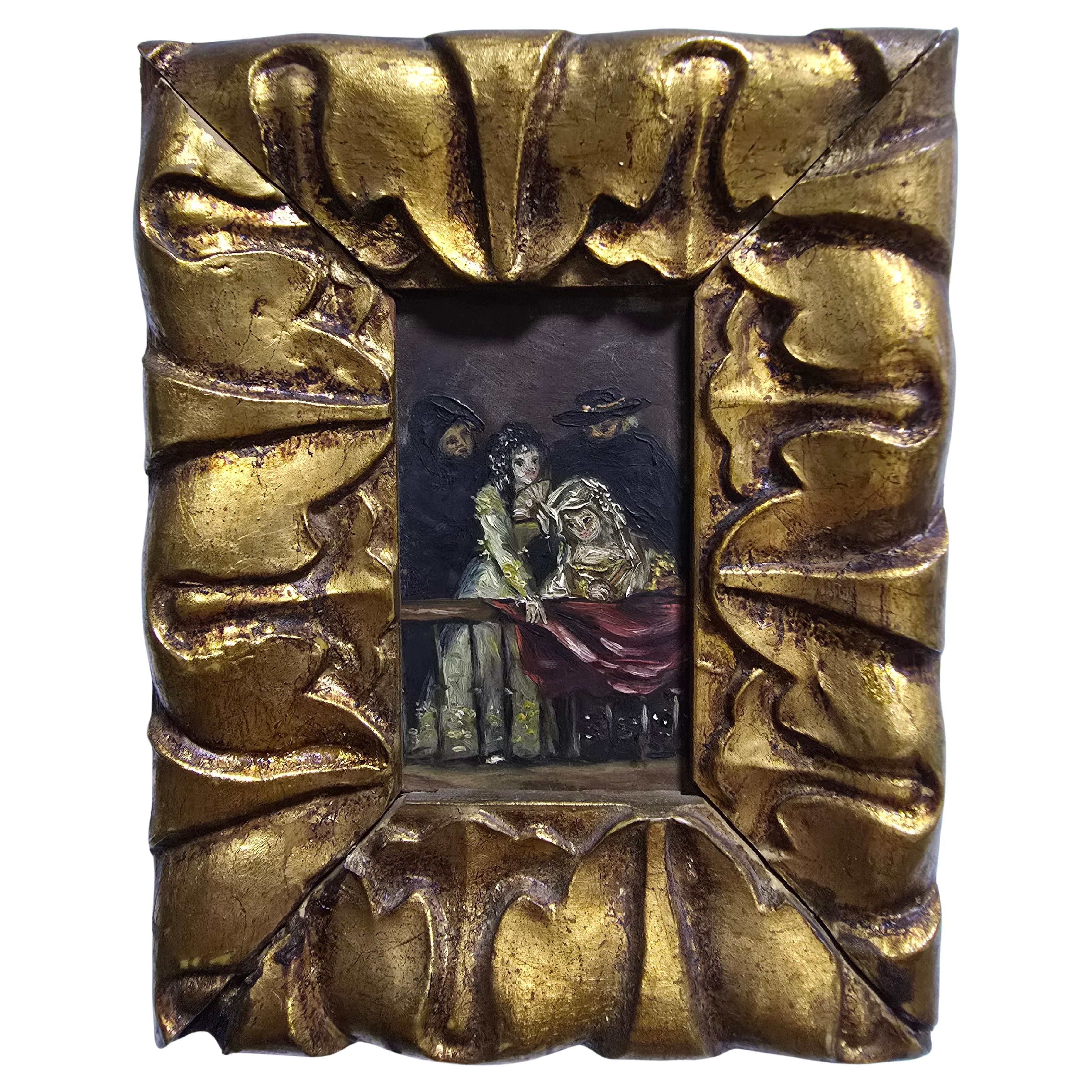 Small Oil Painting on Copper, Circa 1800 FRANCISCO DE GOYA For Sale