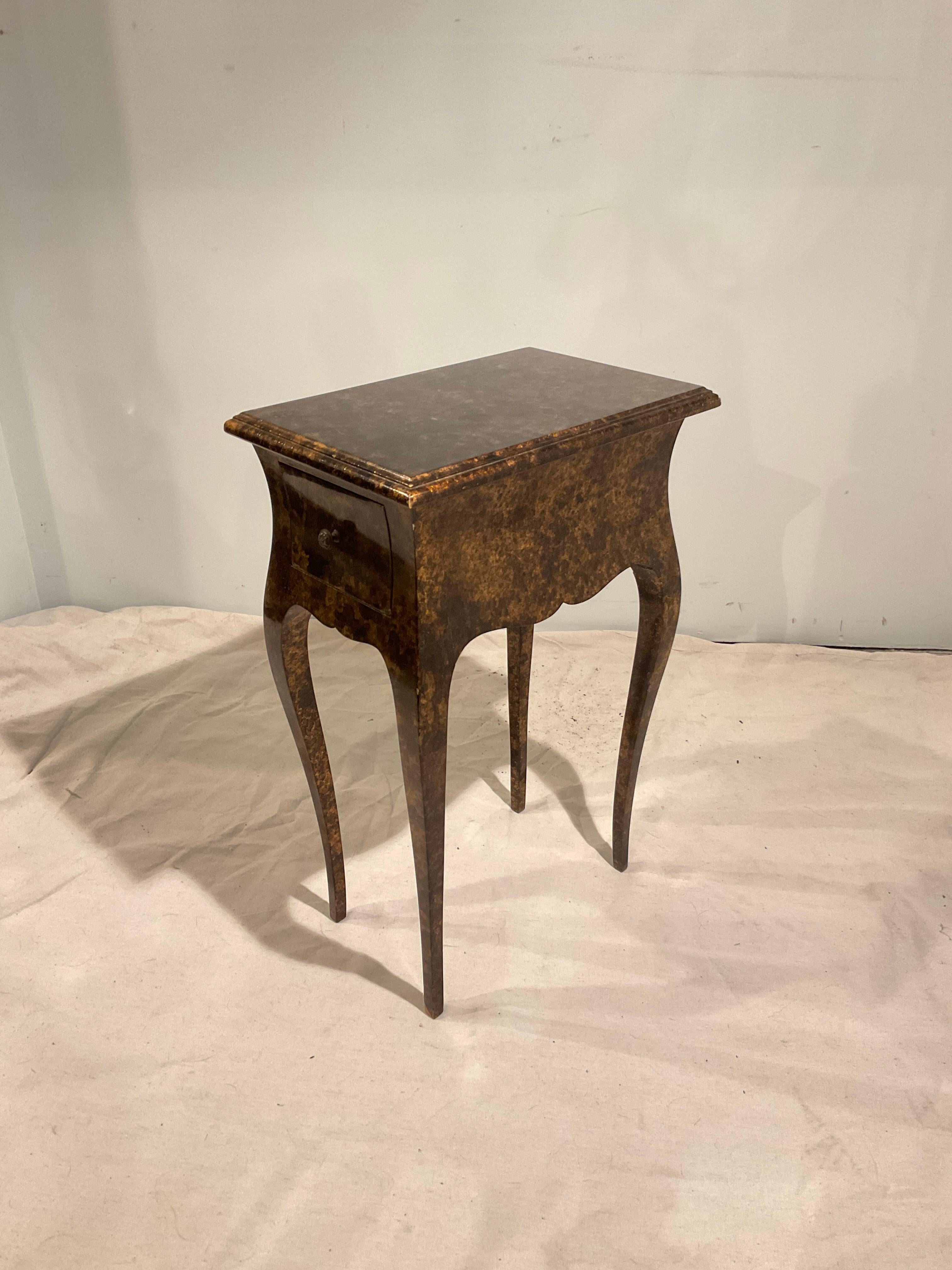 Mid-20th Century Petit   Oil Spot Finish Side Table For Sale