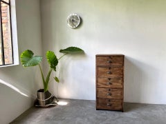 Small old french vertical craft unit with 5 drawers