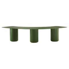 Small Olive Green Curved Bench by Coco Flip