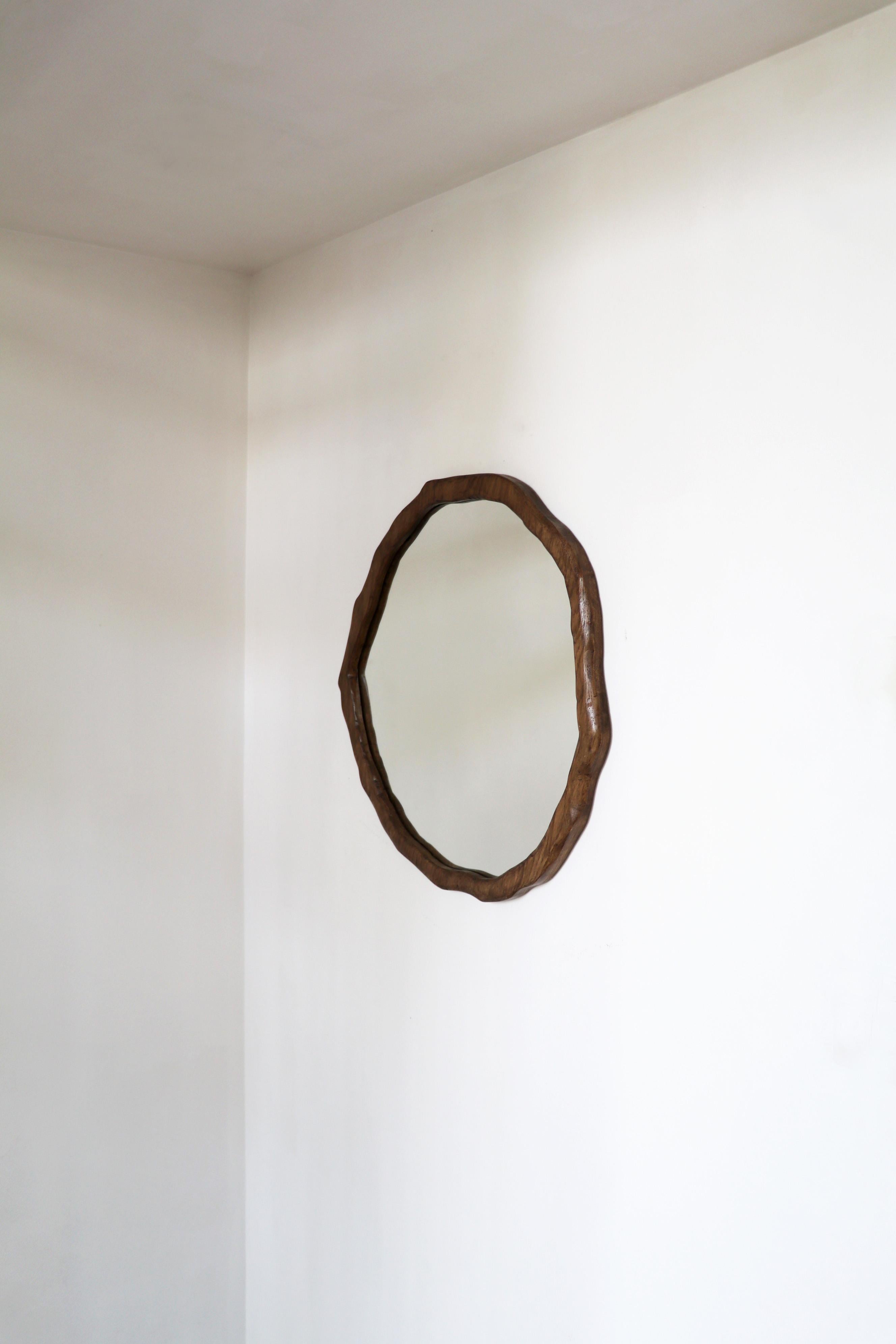 Hand-Crafted Small Ondulation Mirror by Alice Lahana Studio