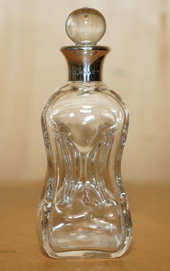 SMALL ONE PERSON ASPREY & CO 1964 STERLING SILVER PiNCH SPIRIT WINE DECANTER