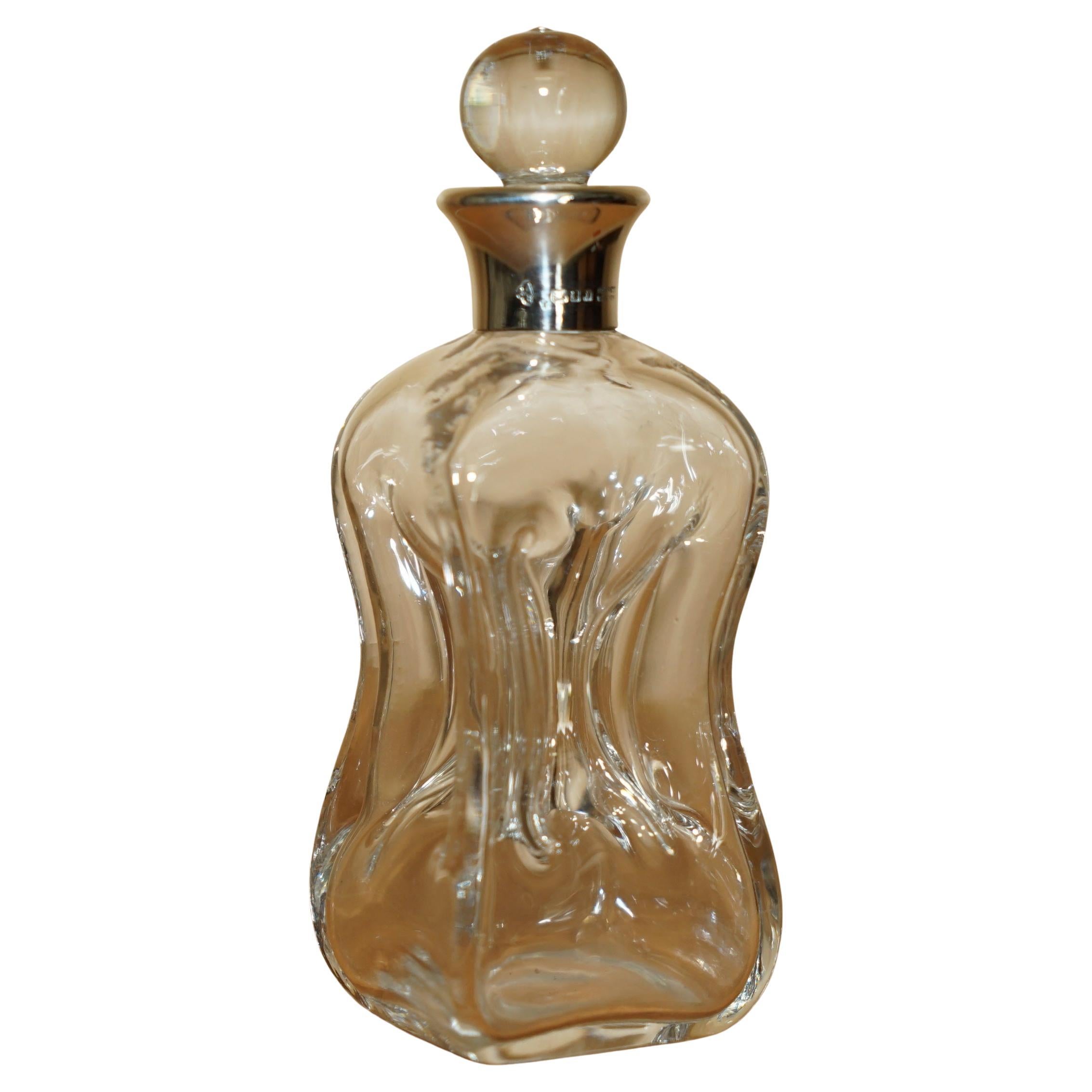 PETIT DÉCANTEUR À UNE PERSONNE ASPREY & CO 1964 ARGENT STERLING PiNCH SPIRIT WINE en vente