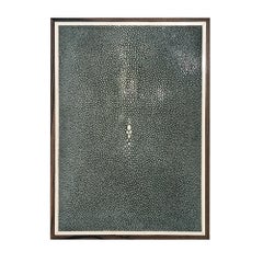 Small Onyx Shagreen and Macassar Ebony Box with Bone Inlay