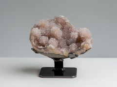 Orange getönter Druzy-Quarz-Formation