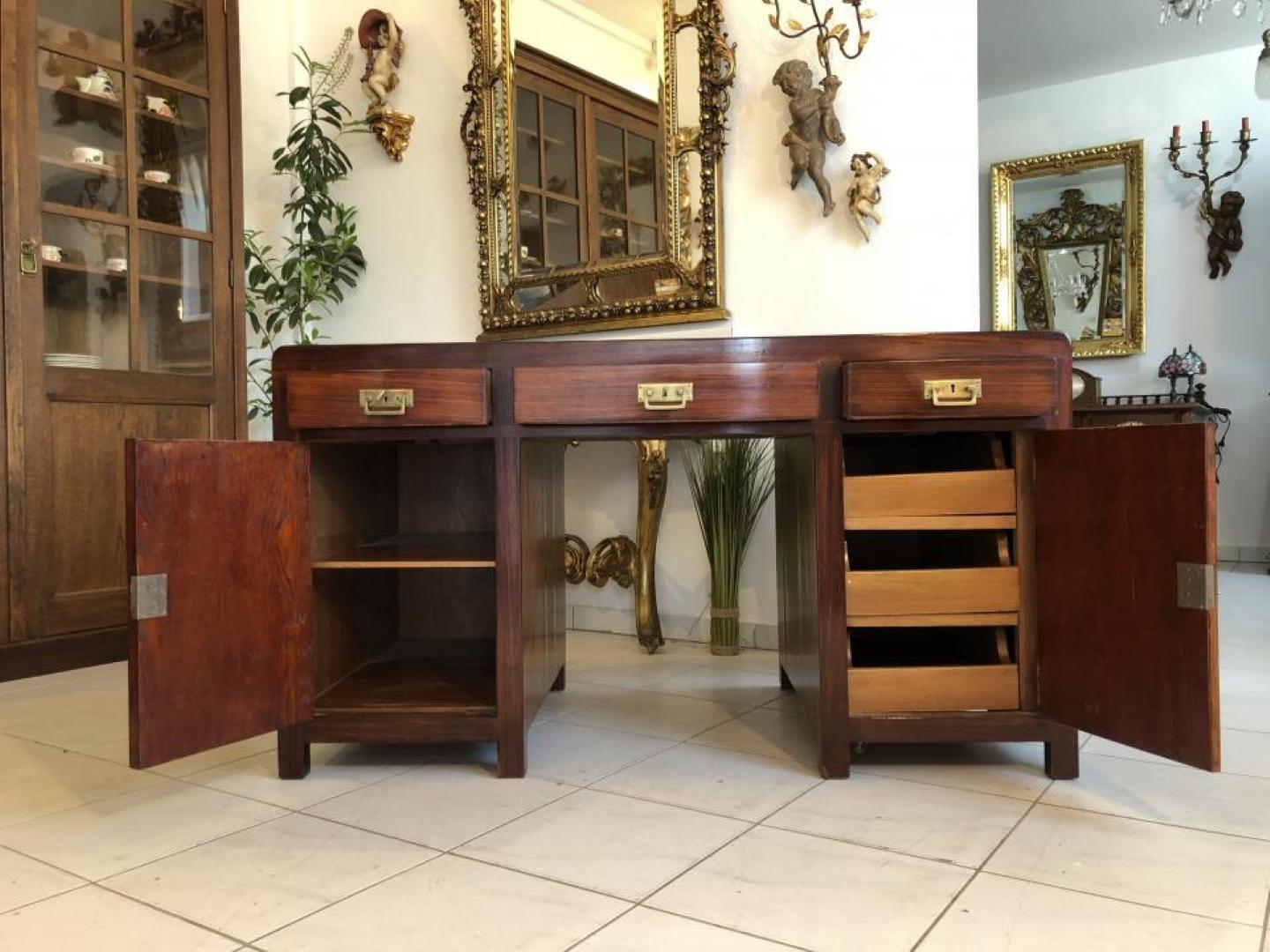 Austrian Small Original Art Nouveau Desk Secretary Made of Cherrywood For Sale