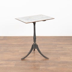 Small Original Black Painted Tilt Top Side Table, Sweden circa 1820-40