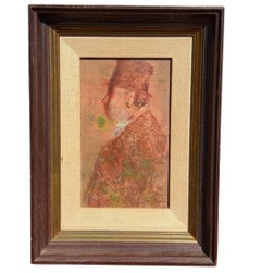 Small Original Jean-Charles Bouloc Oil Painting of a Gentleman