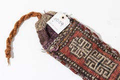 Hand-Knotted Wool Ornamental Strip, Country Style, Central Asia, 1920