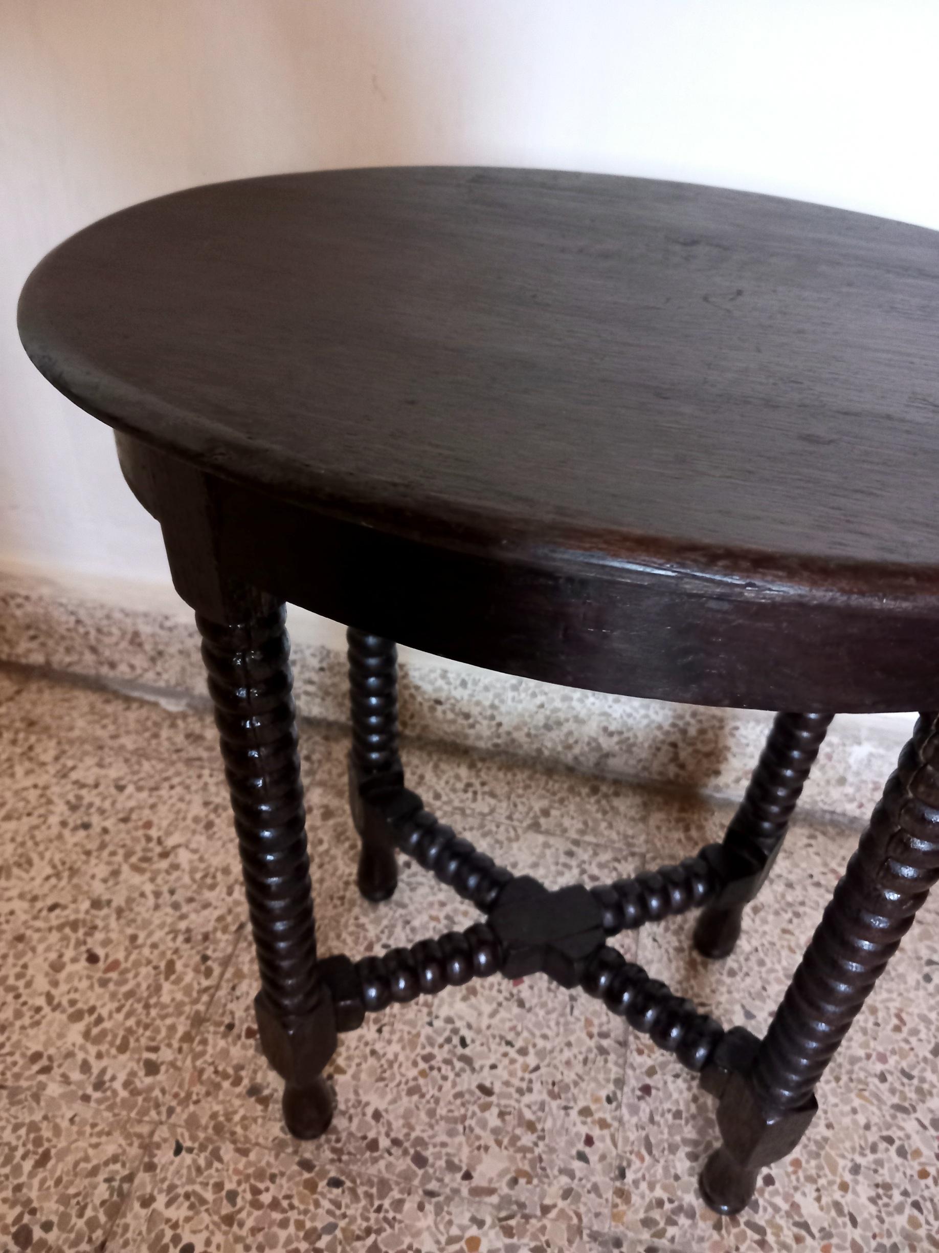 antique bobbin table