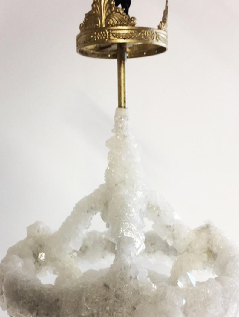 Dutch Small Overgrown Unique Crystal Chandelier, Mark Sturkenboom For Sale