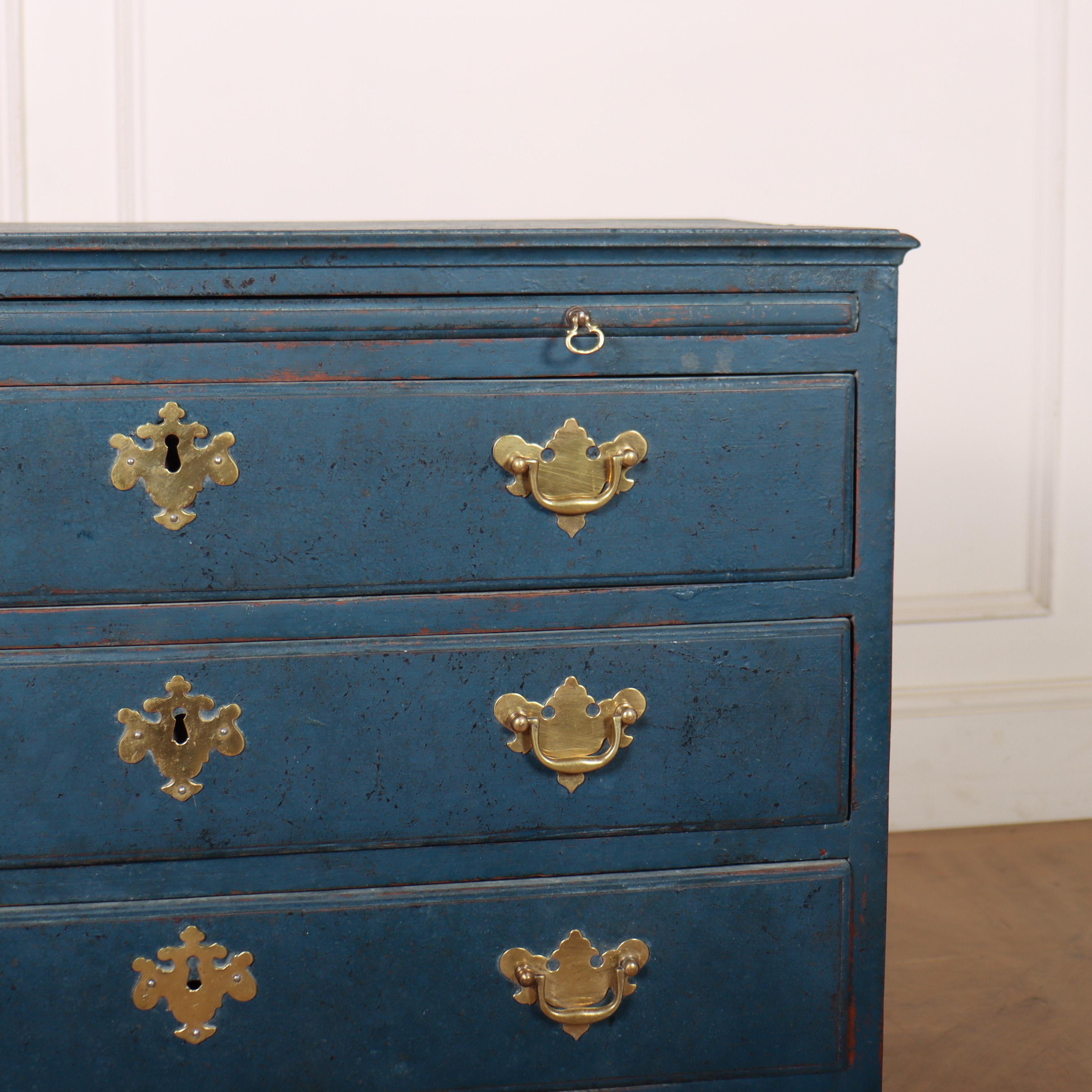 Oak Small Painted Bachelors Chest