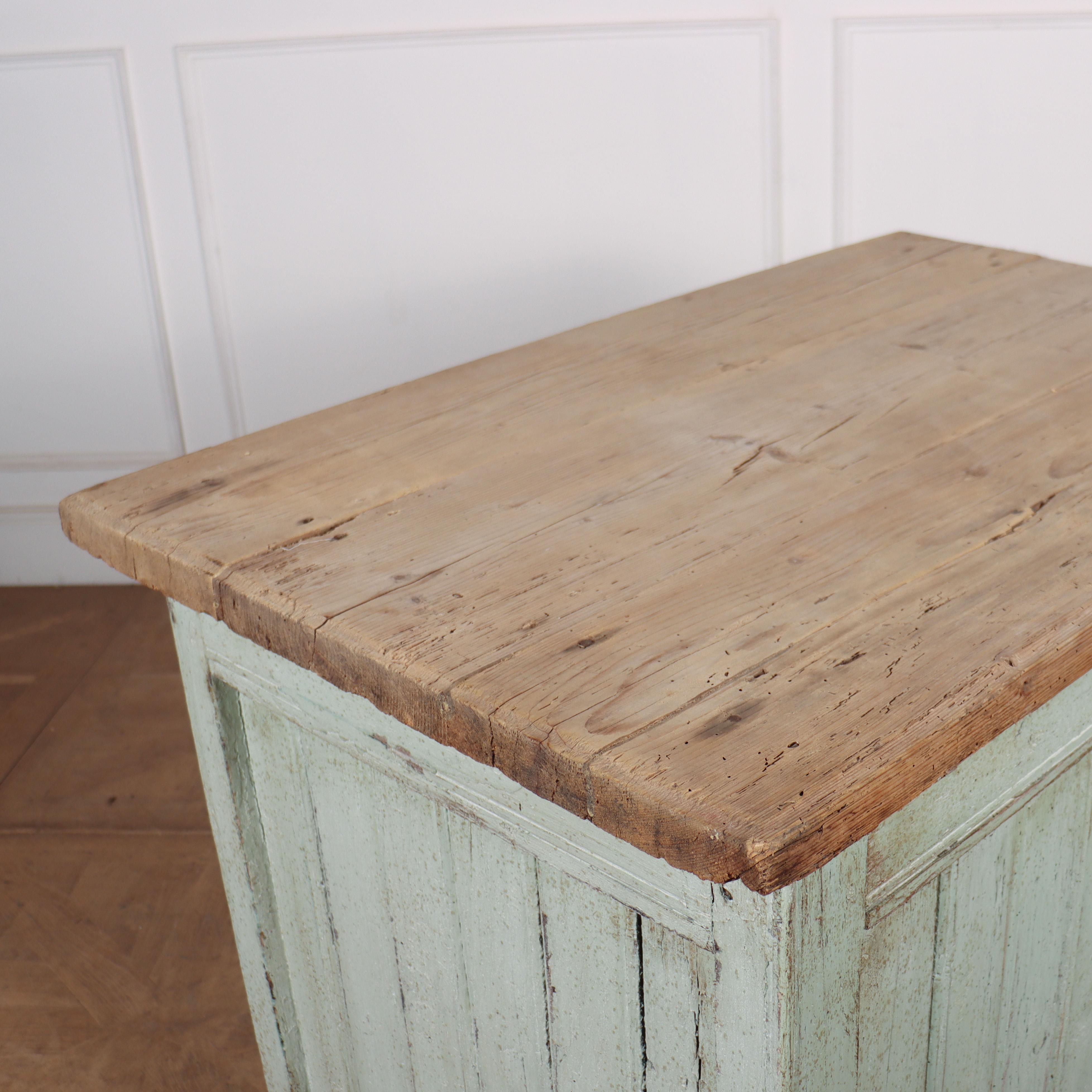 Small Painted Kitchen Island For Sale 2
