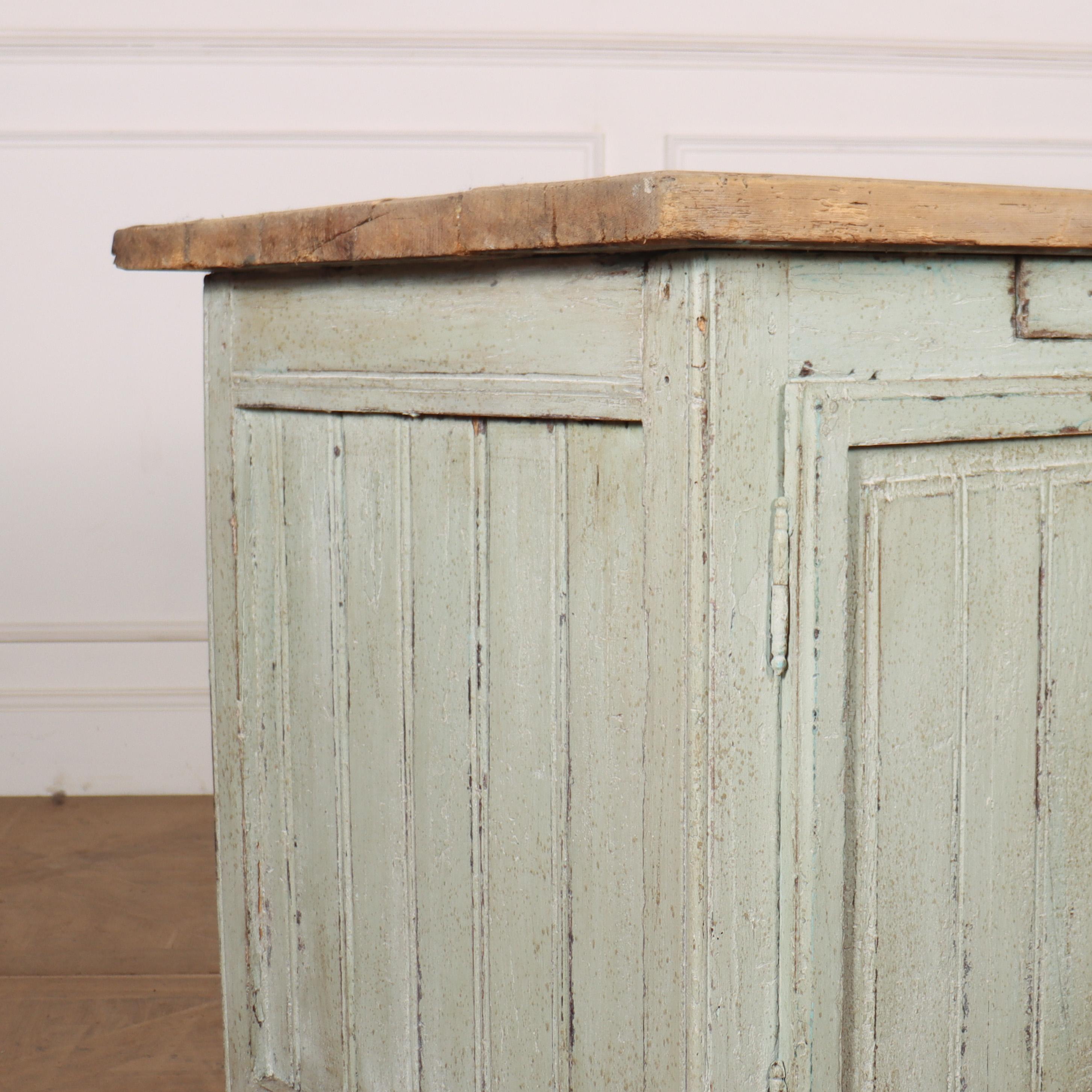 Pine Small Painted Kitchen Island For Sale