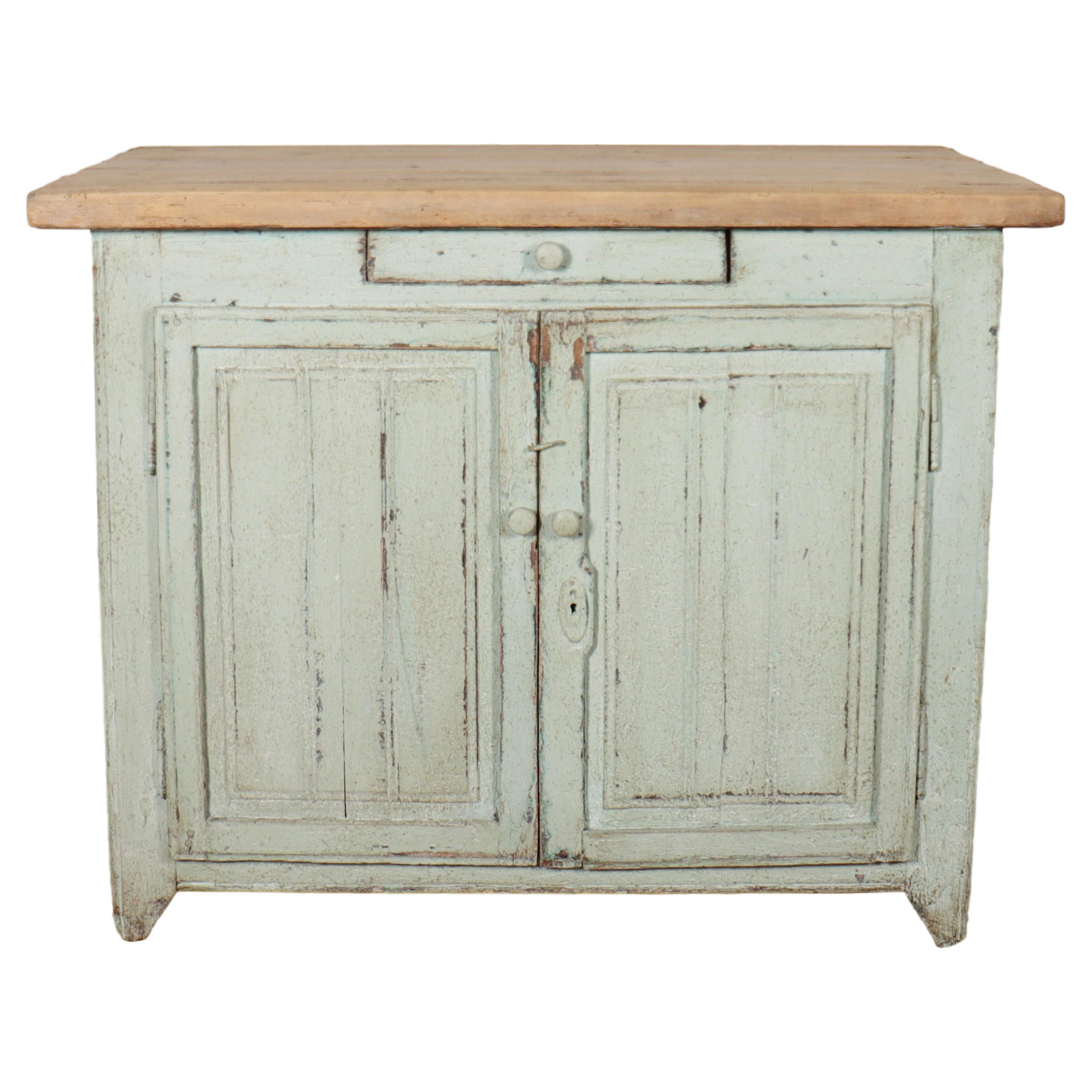 Small Painted Kitchen Island