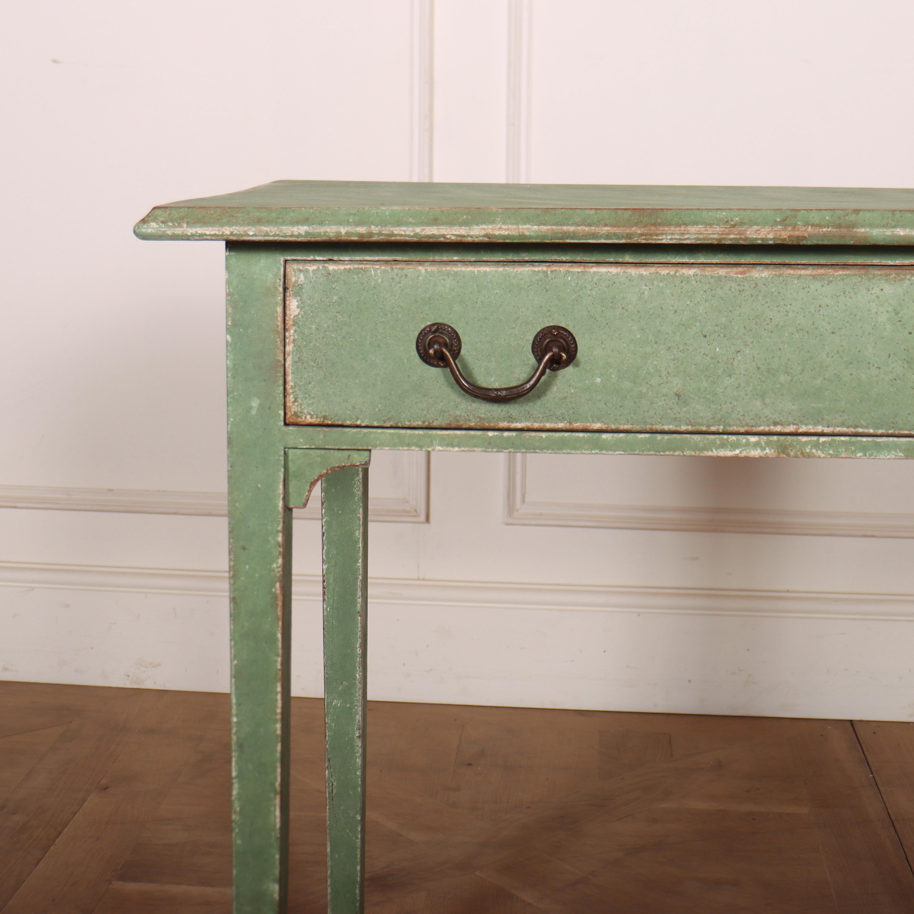 Small 19th C English one drawer painted pine lamp table / bedside table. 1880.

Reference: 8385

Dimensions
28 inches (71 cms) Wide
16.5 inches (42 cms) Deep
29 inches (74 cms) High