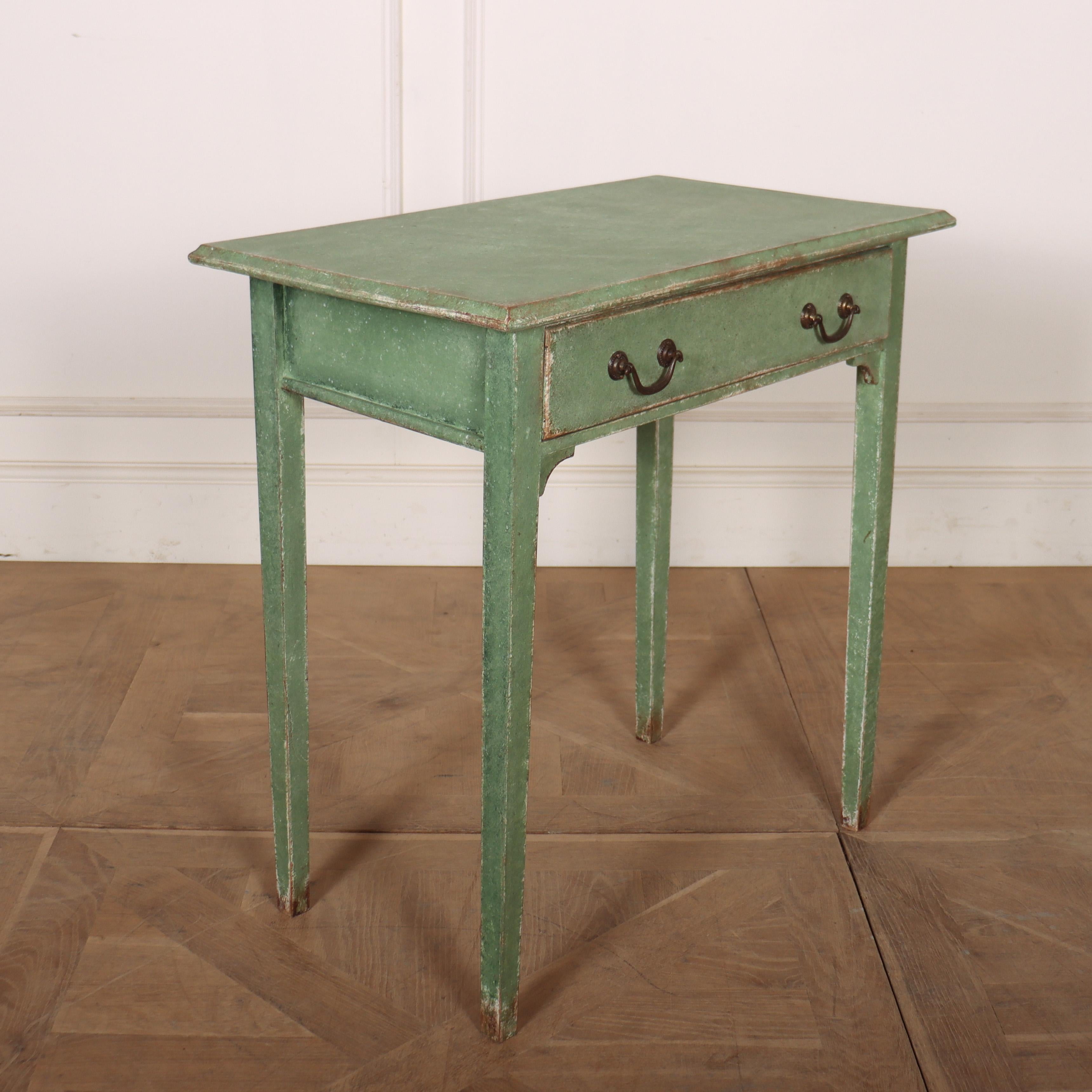 English Small Painted Lamp Table For Sale