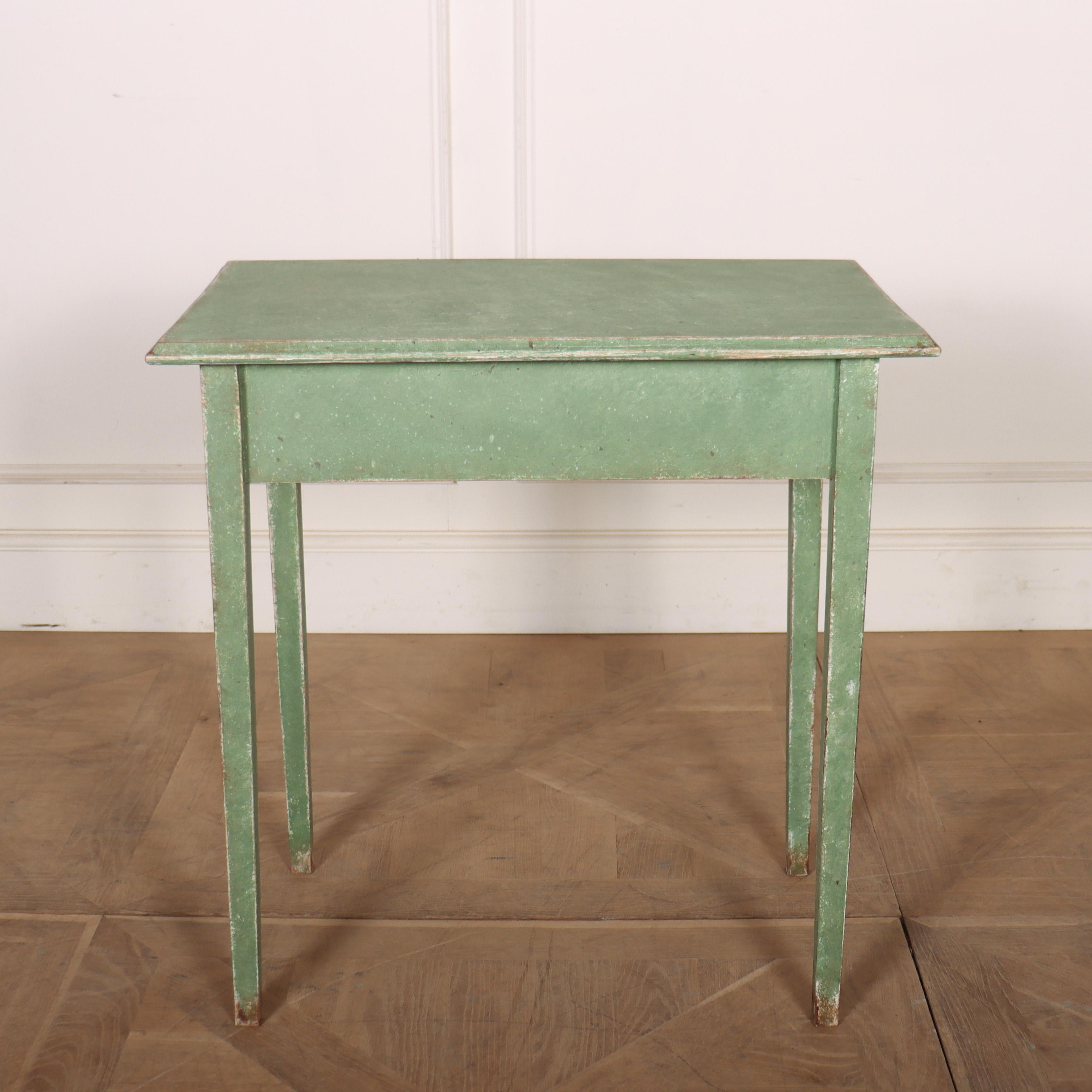 19th Century Small Painted Lamp Table For Sale